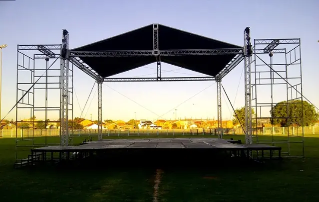 Sound speaker truss displays outdoor stage platform Aluminum Lighting Truss triangular roof truss system for events