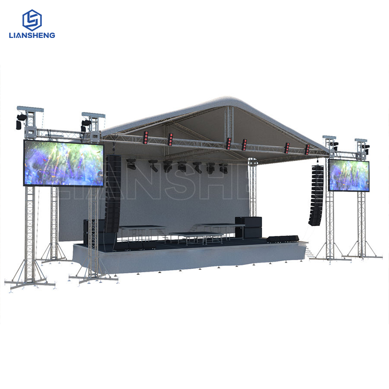 Hot Sale Outdoor Stage Podium For Concert Event And Free Design Truss Aluminum Display