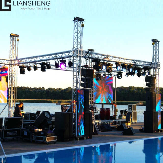 Hot Sale Concert Stage Truss Aluminum System Roof Truss For LED Lighting Outdoor Stage For Events