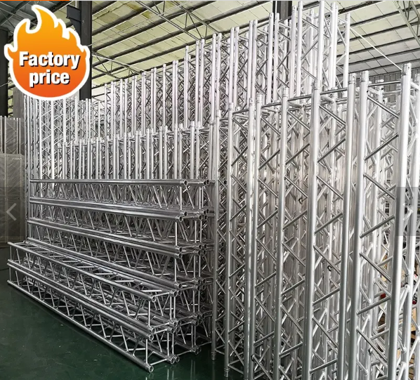 Hot Sale Outdoor Aluminum Square Lighting Truss Stand With Truss Lifting System Concert Stage For Event Show