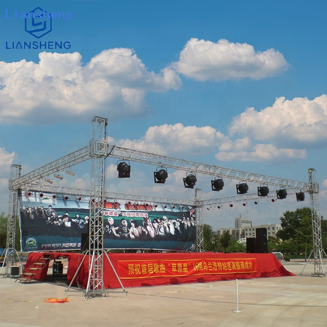 Hot Sale Customized Size Design Aluminum Truss Stand LED Lighting Truss DJ Stage Platform For Event Show Concert