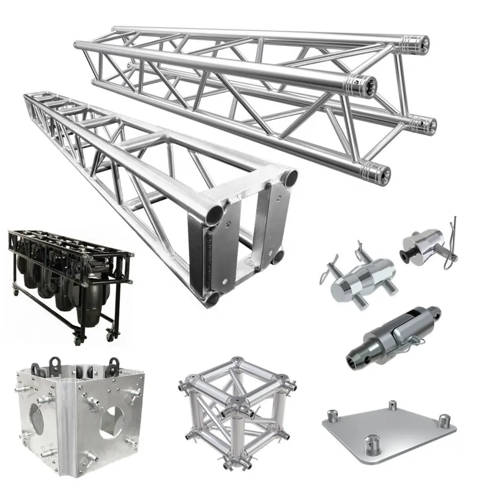 Hot Sale Outdoor Aluminum Square Lighting Truss Stand With Truss Lifting System Concert Stage For Event Show