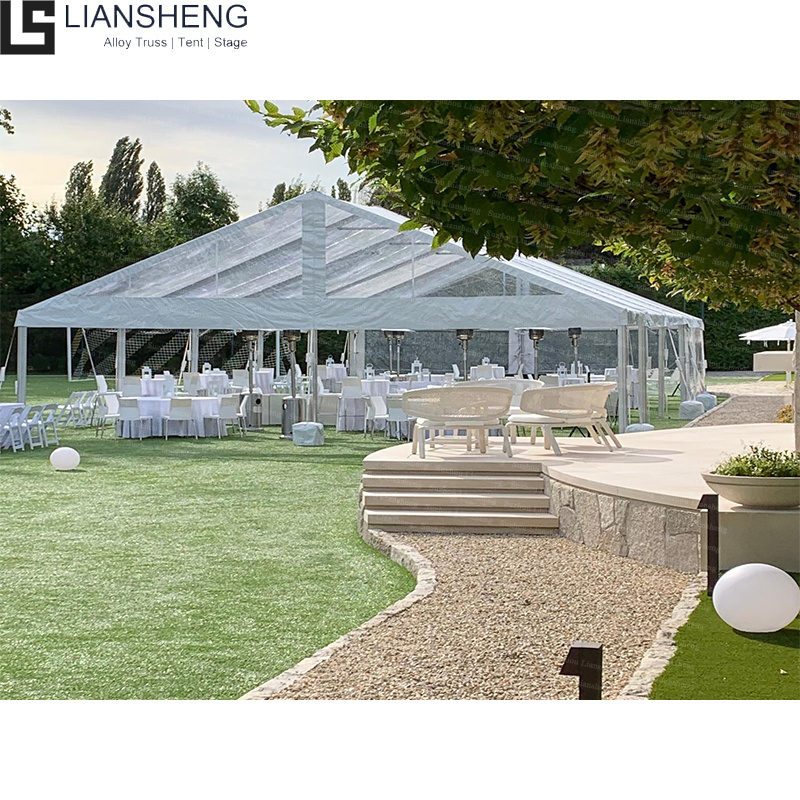 Outdoor Tents With Aluminum Frame Clear Cover Marquee Part Tent Wedding For 200 300 400 500 Guests