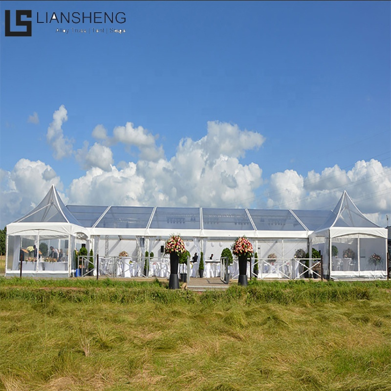 High Quality Aluminum Alloy Structure Waterproof PVC Canopy Tent Event Wedding Party Tent Transparent Marquee Tent