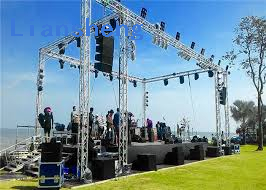 Aluminum Truss for event curved roofTruss system outdoor concert Stage Platform sepaker lights truss displays