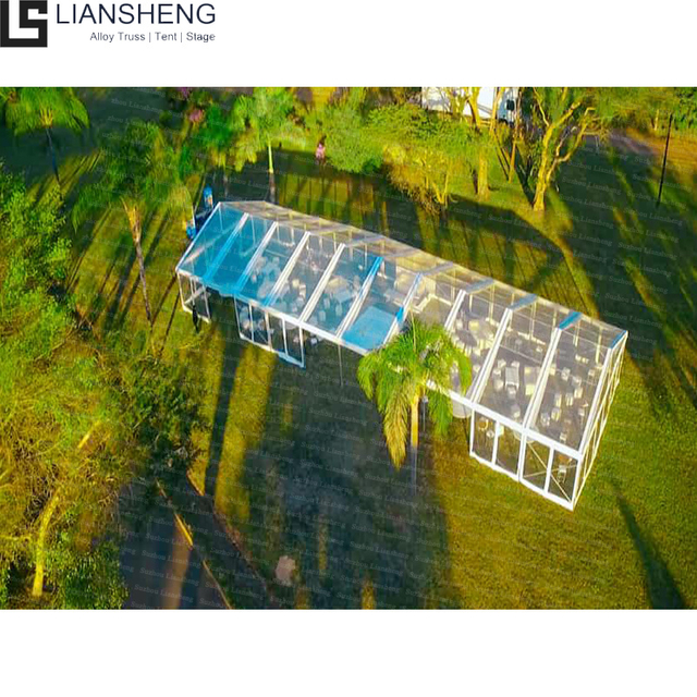 Aluminum Alloy Frame Black Frame Clear Cover Custom Wedding Party Tent for 500 1000People