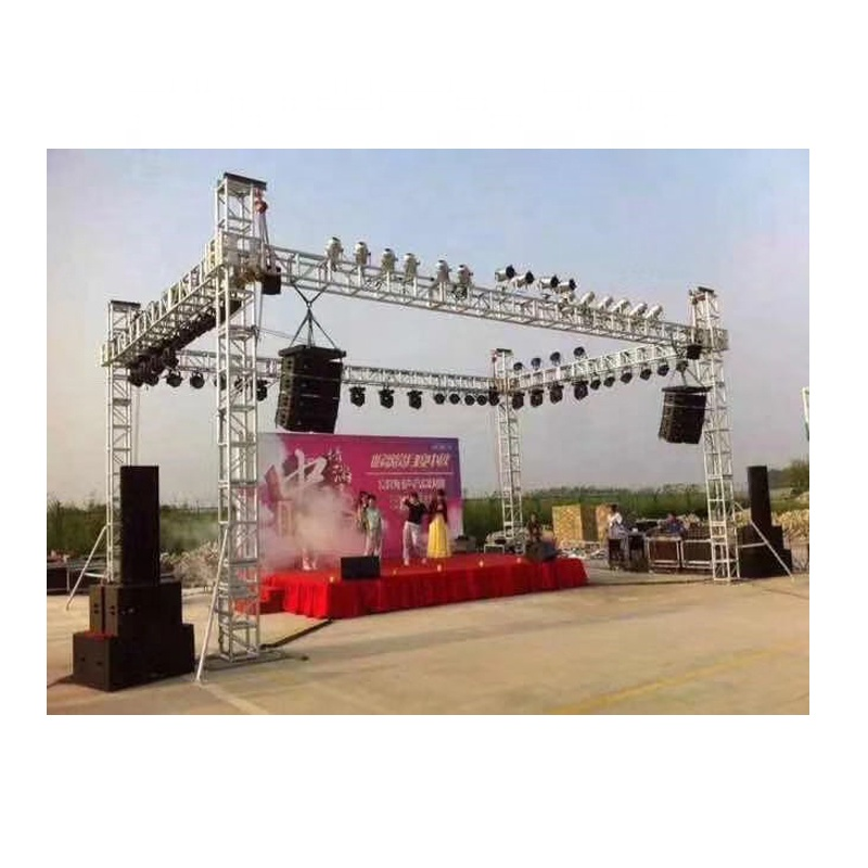 High Quality Factory Price Outdoor Event Wedding Exhibition Party Portable Stages Lighting Flat Truss System Design