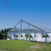 Romantic Transparent Wedding Marquee Clear Tent With Tables And Chairs 200 People