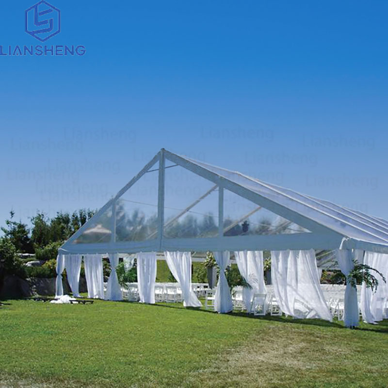 Aluminum Alloy Frame Black Frame Clear Cover Wedding Event Party Tent for 100 300 500 People