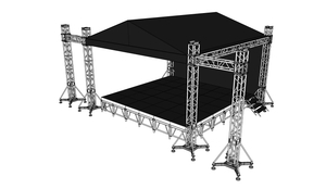 Aluminum Flat Top Outdoor Aluminium Lighting Truss Display Fashion Show Event Stage Podium Concert