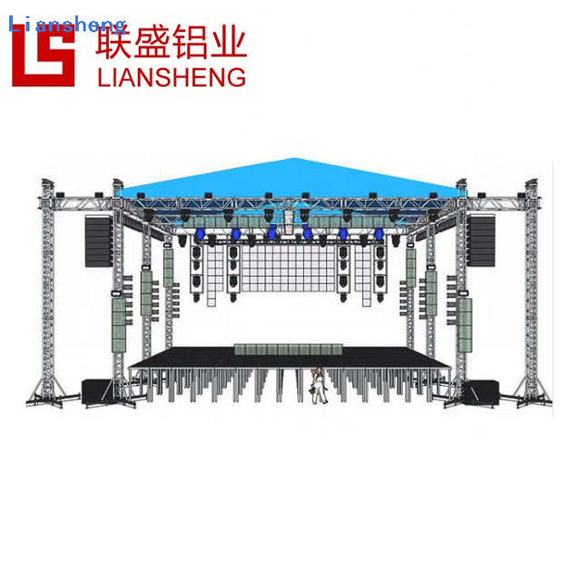 Hot Sale Customized Size Design Aluminum Truss Stand LED Lighting Truss DJ Stage Platform For Event Show Concert