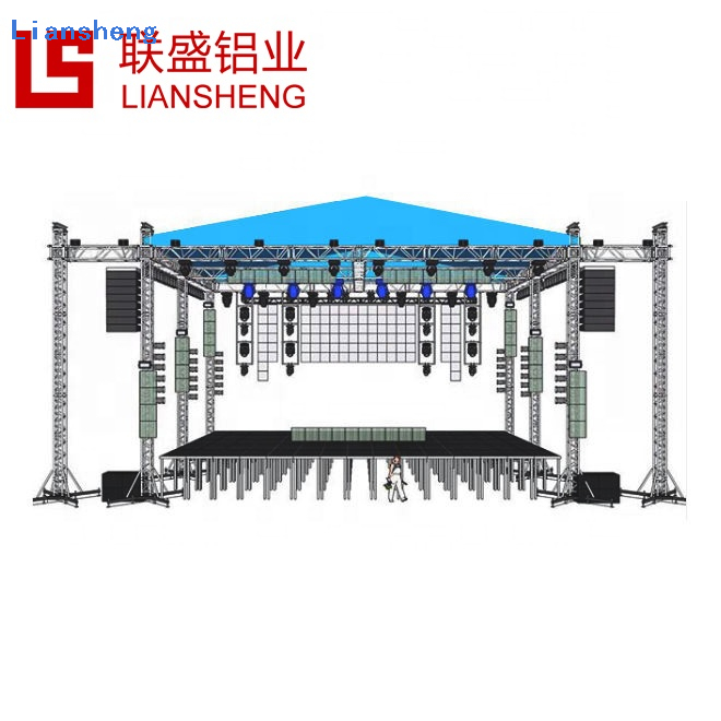 Hot Sale Customized Size Design Aluminum Truss Stand LED Lighting Truss DJ Stage Platform For Event Show Concert