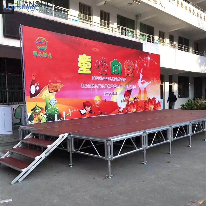 Customized Free Design Performance Truss Display Aluminum Podium Concert Stage Platform For Outdoor Events