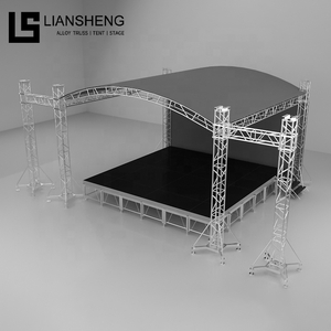 Hot Sale A- Shaped Roof Truss Display Outdoor Aluminum Sleeve Block Truss And Concert Stage Podium For Sale