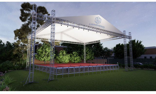 Sound speaker truss displays outdoor stage platform Aluminum Lighting Truss triangular roof truss system for events