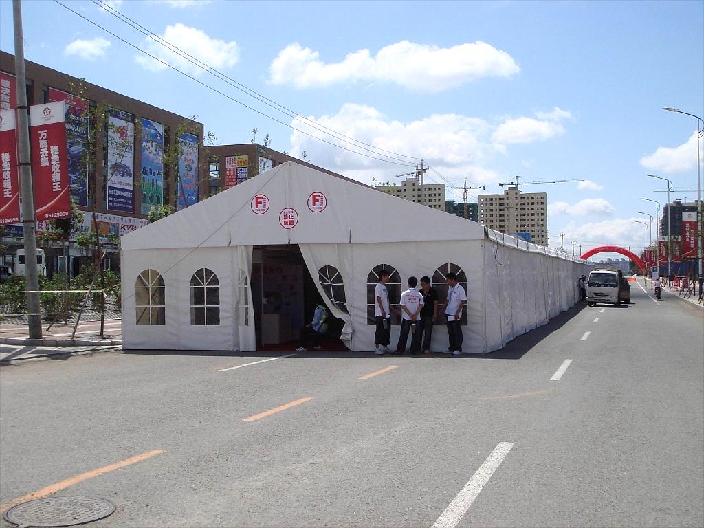 China Manufacturer Supply Big Outdoor Event For Outdoor Exhibition Tent Large PCV Aluminum Frame Material Trade Show Tent For Sale