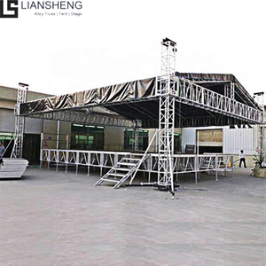 Hot Selling 300 * 300mm Aluminum Truss Assembly Stage Truss Roof With Podium Stage