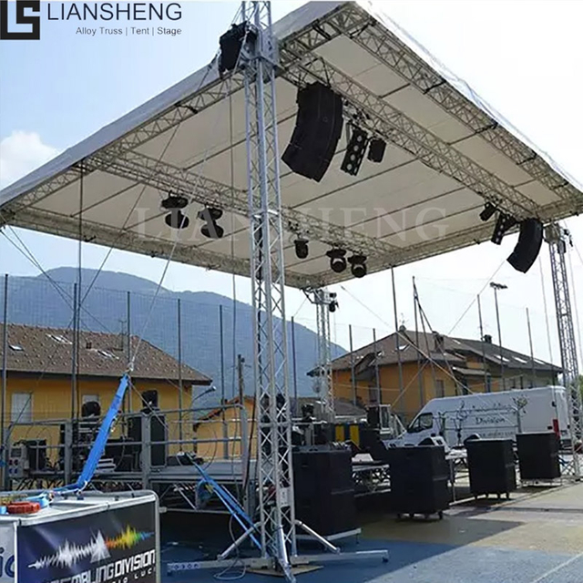 Hot Sale Portable Aluminum Stage Lights Equipment Podium Platform Truss Stage Aluminum Truss Display Stage