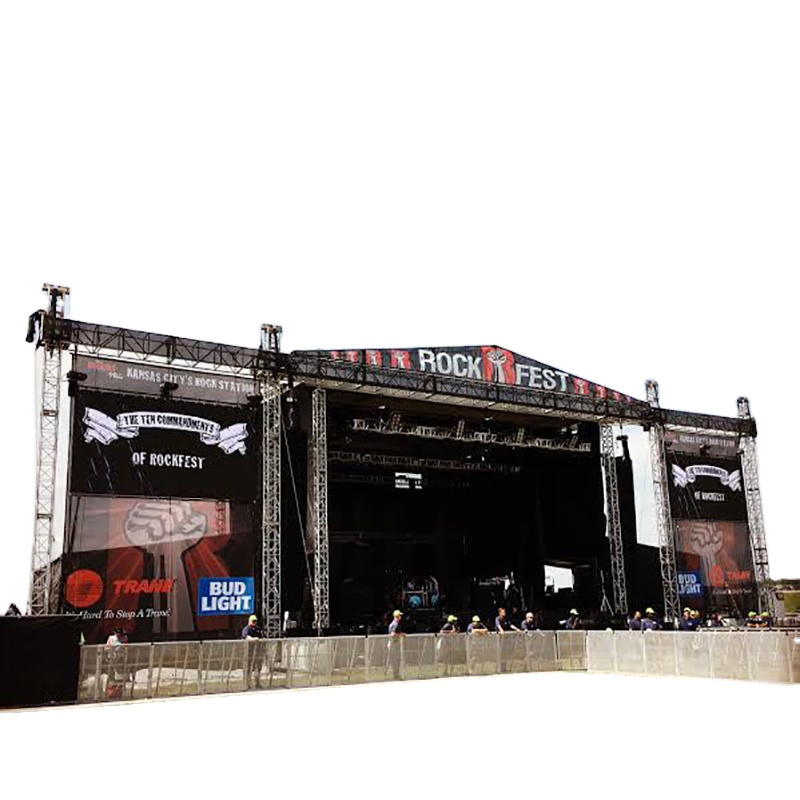 Hot Sale Concert Stage Truss Aluminum System Roof Truss For LED Lighting Outdoor Stage For Events