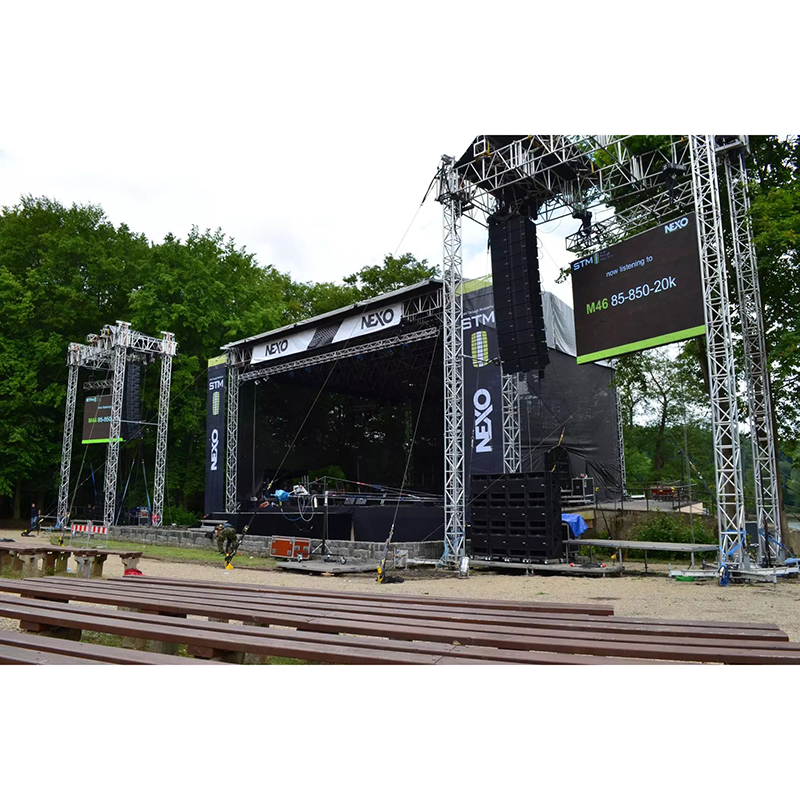 2024 Outdoor Aluminum Alloy Truss Stage For Outdoor Event Lage Truss System Concert performance Stage Custom Truss Display Stage For Sale 