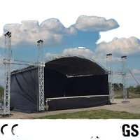 Hot Sale A- Shaped Roof Truss Display Outdoor Aluminum Sleeve Block Truss And Concert Stage Podium For Sale