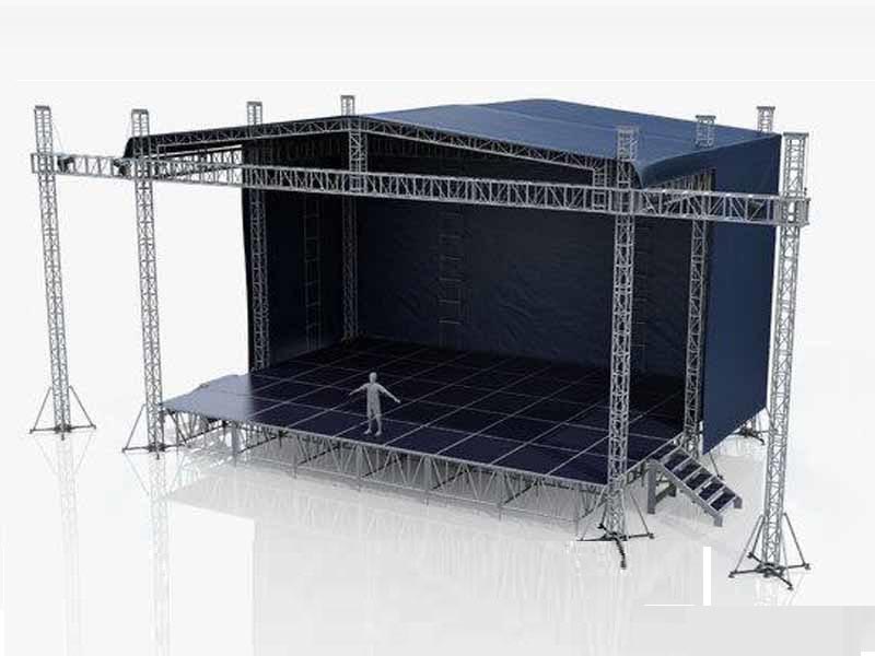 Outdoor Truss Aluminum Frame Event Show Light Stage Portable Mobile Stage Platform For Event Show