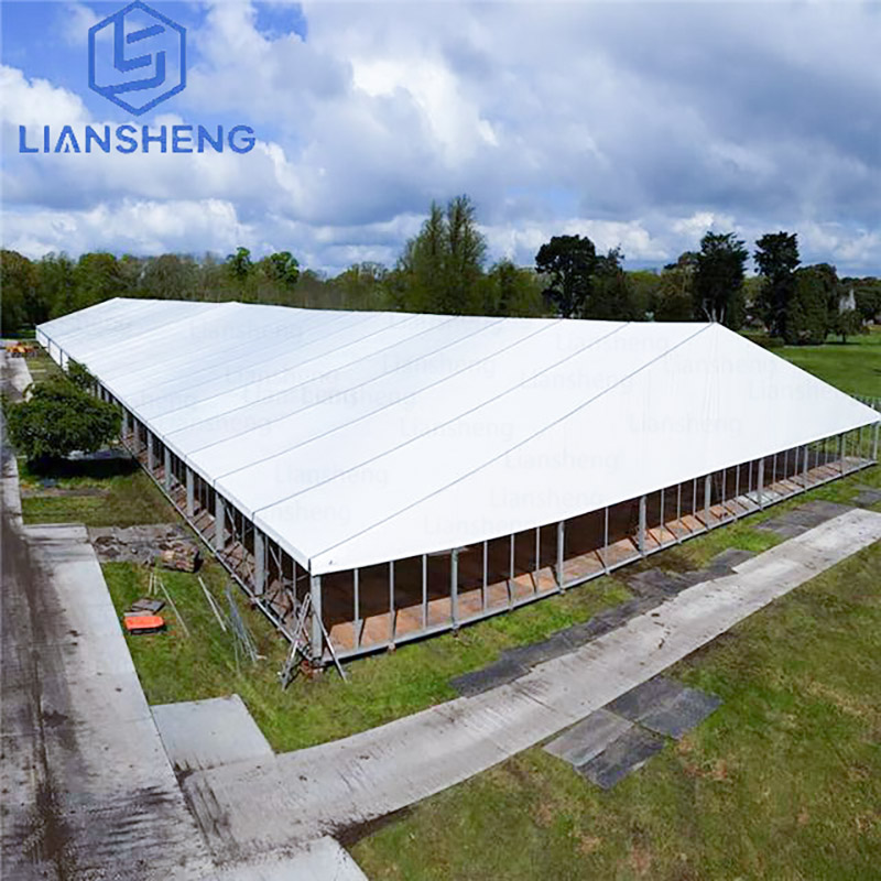 Simple White Large Herringbone Tent For Outdoor Warehouse Industrial Marquee For Sale