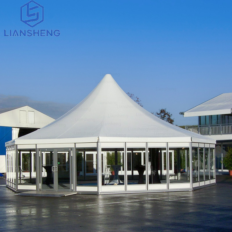 Large event temporary exhibitions big rooftop waterproof marquee for trade show event tent