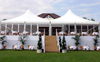 Luxury Style Easy Installation Clear Glass Wall PVC Wall Customized Size Aluminum Party Tent