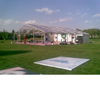 Luxury Style Easy Installation Clear Glass Wall PVC Wall Customized Size Aluminum Party Tent