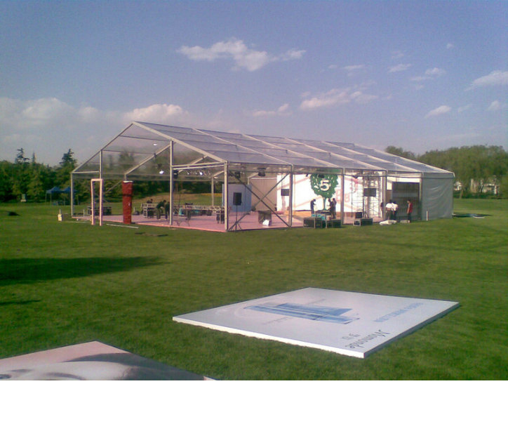 Luxury Style Easy Installation Clear Glass Wall PVC Wall Customized Size Aluminum Party Tent