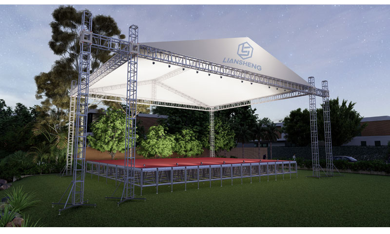 Hot Sale Concert Stage Truss Aluminum System Roof Truss For LED Lighting Outdoor Stage For Events