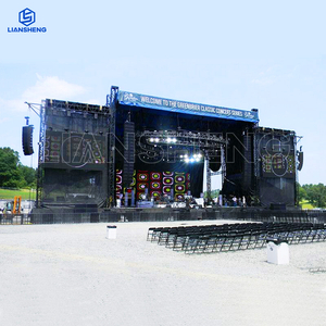 Aluminum Outdoor Event Concert Stage Truss Riser Platform Design With Curve Roof