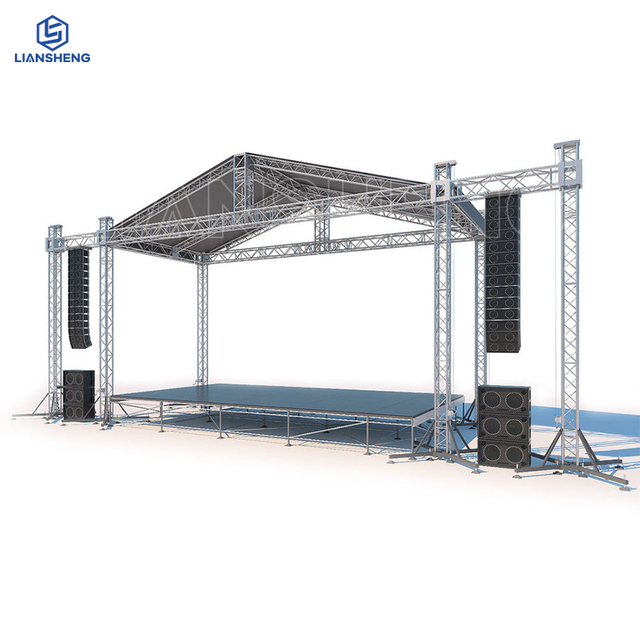 Top Sale Outdoor Podium Concert Aluminum Stage Frame With Truss Display Lifting System Racks