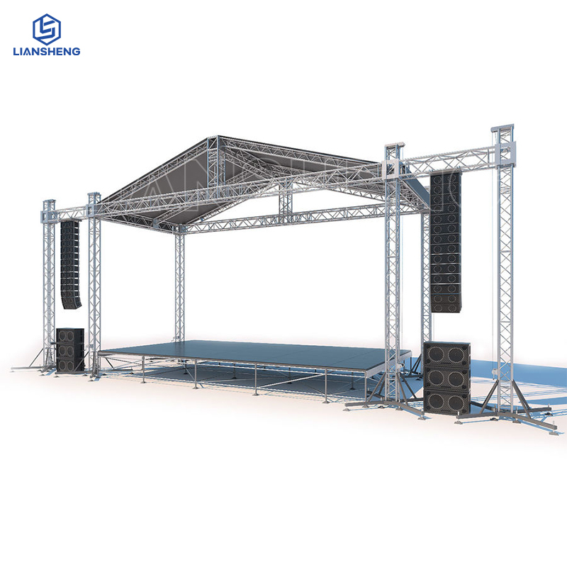 Top Sale Outdoor Podium Concert Aluminum Stage Frame With Truss Display Lifting System Racks