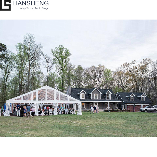 Outdoor Tents With Aluminum Frame Clear Cover Marquee Part Tent Wedding For 200 300 400 500 Guests