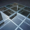 Folding Portable Glass Aluminum Alloy Wedding Stage Durable Transparent Event Stage for Party Decoration