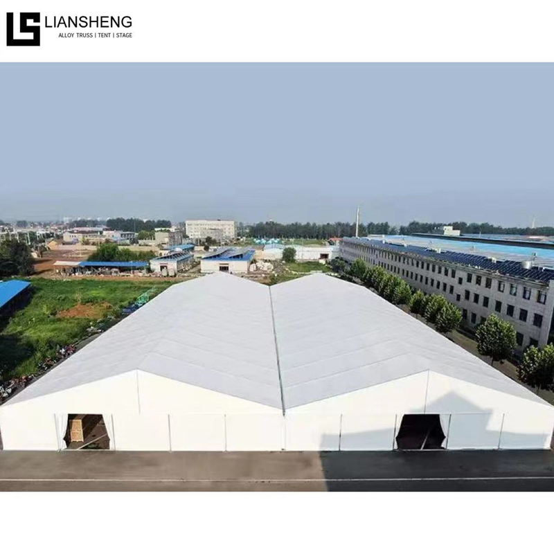 Factory Price Aluminum Structure Outdoor Windproof Tent Warehouse Large High Reinforced Aluminum Industrial Storage Tent