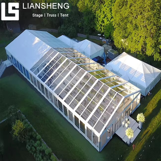 30m×60m Panoramic Transparent Wedding Tent | Under The Dome, Love And Starlight Coexist—— 1800㎡ Column-Free Art Space, Creating A Lifetime Unforgettable Hall-Level Wedding