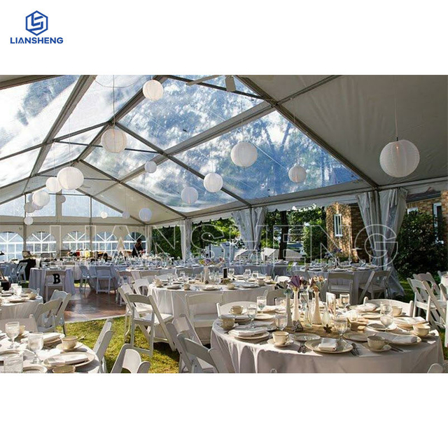 500 800 1000 People Luxury Clear Roof Wedding Marquee Party Tents for Sale Transparent Tent for Wedding