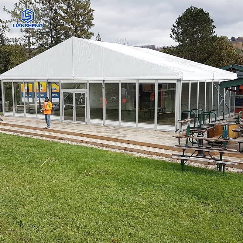 Factory Wholesale Price Outdoor Exhibition Tent Aluminum Alloy Structure Custom Tent Glass Wall Marquee Tent