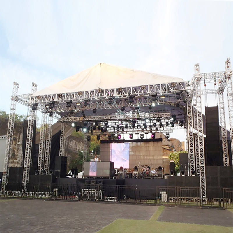 Free Design Flat Top Aluminum Truss Stage System Customized Design Concert Event Outdoor Stage