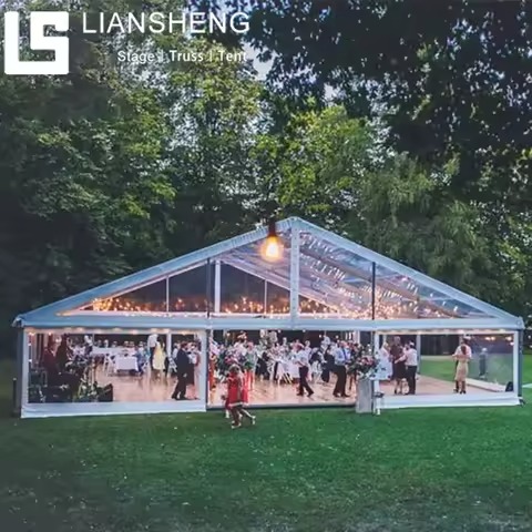 Durable A-Frame Tent with PVC Glass Sidewalls Aluminum Poles for Industrial And Event Applications