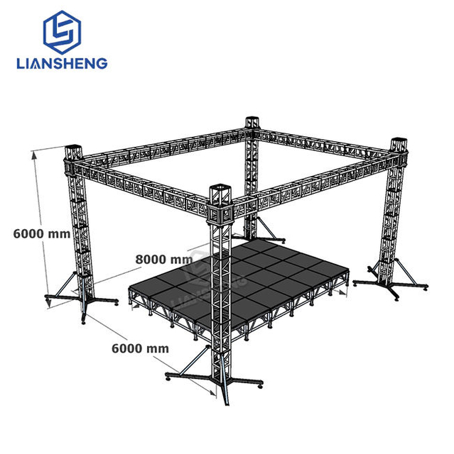 Customized Size OEM ODM LOW MOQ High Quality Aluminum Alloy Europe Standard Stage Truss