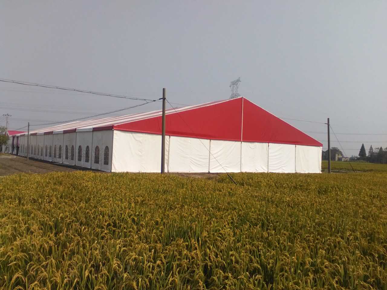 Custom Outdoor Temporary Warehouse Tent For Outside Industrial Storage Tent