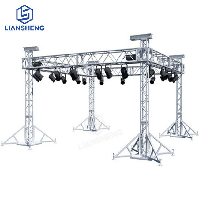 Outdoor Aluminum Mobile Stage Platform Anti slip Indoor Concert Stage Podium Triangle Roof Truss Displays and Event Stage