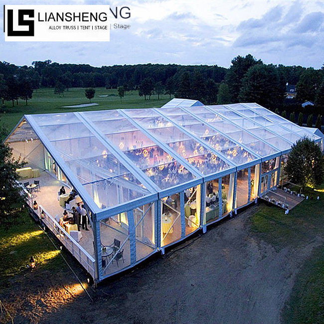 Large Transparent Aluminum Frame Wedding Tent Manufacturer Luxurious Party Event Tent Supplier
