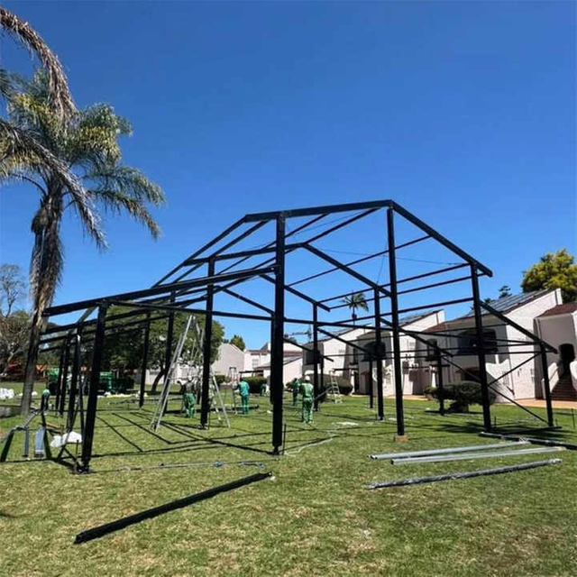 15X40m Large Wedding Marquee 300 Seaters Transparent Party Tent Black Frame Atrium Event Tents for Outdoor Events
