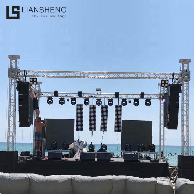 Durable and corrosion resistant aluminum stage truss for concert events