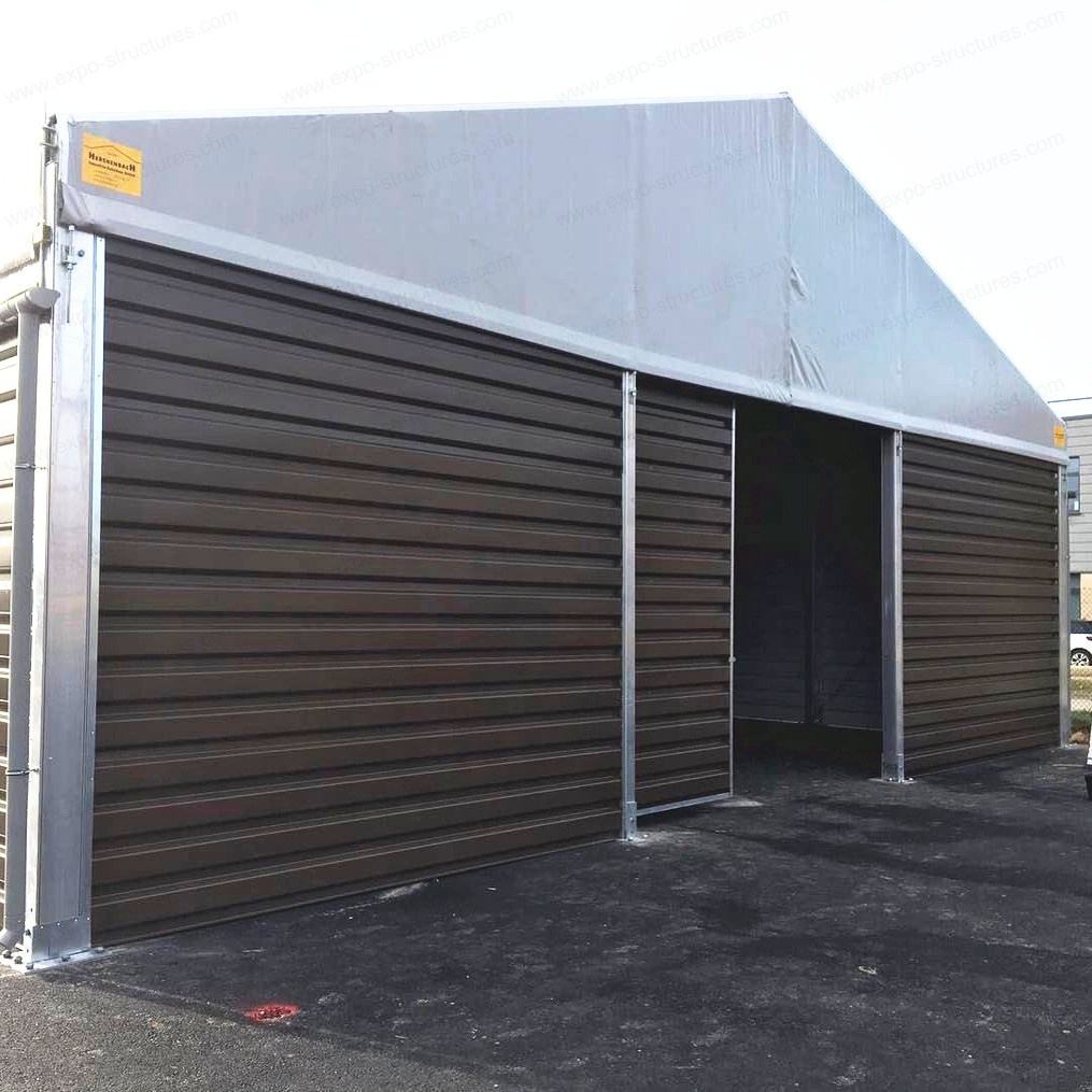 Large Industrial Warehouse Storage Tent UV-Proof PVC Waterproof Fireproof Sandwich Durable Steel Sheets Fabric Outdoor Use Logo